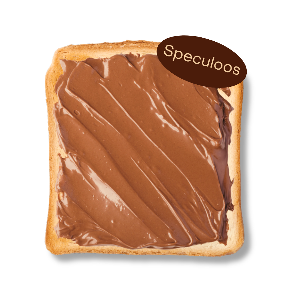 Une tartine gourmande à la pâte de spéculoos, une idée pour sublimer vos petits déjeuners avec nos produits.